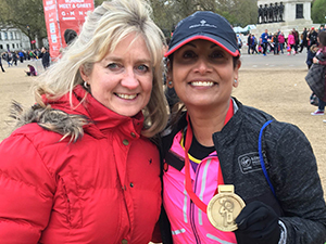 Smirti runs London Marathon